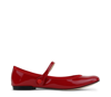Repetto Patent Lio Mary Jane Ballerina Flats In Flammy Red