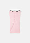 Versace Strap-detail High-waisted Skirt In Pink
