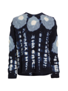 Altuzarra Lagune Dyed Sweater In Blue Teardrop Shibori
