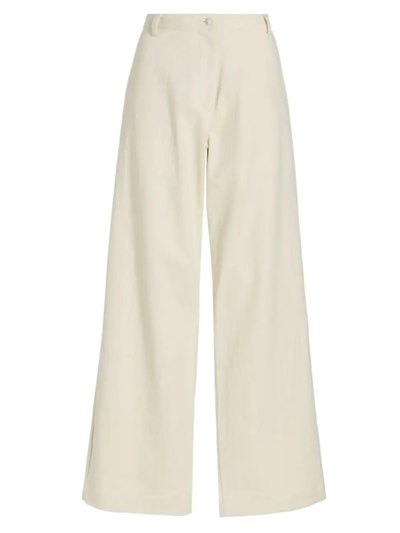 Moncler 1952 Off-white Denim Trousers