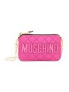 MOSCHINO WOMEN'S QUILTED NYLON SHOULDER BAG