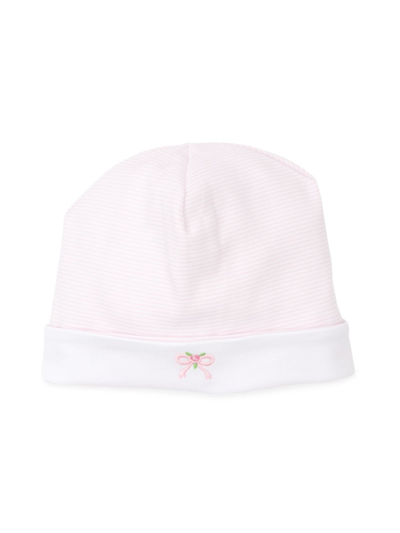 Kissy Kissy Baby's Striped Fitted Beanie In Pink