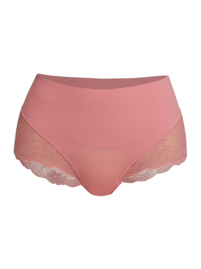 Spanx Undie-tectable Lace Hi-hipster Panty In Ballet Rouge