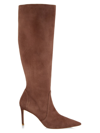 Stuart Weitzman Stuart 85 Suede Knee-high Boots In Taupe