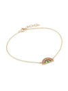 Andrea Fohrman Women's Celestial Mini 14k Yellow Gold & Multi-gemstone Rainbow Bracelet