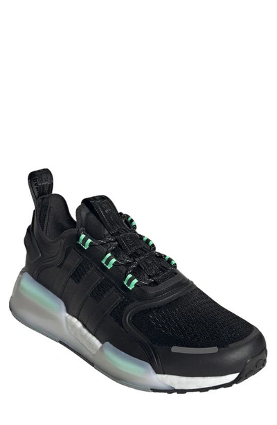 Adidas Originals Nmd_v3 Running Shoe In Core Black/ Black/ Green