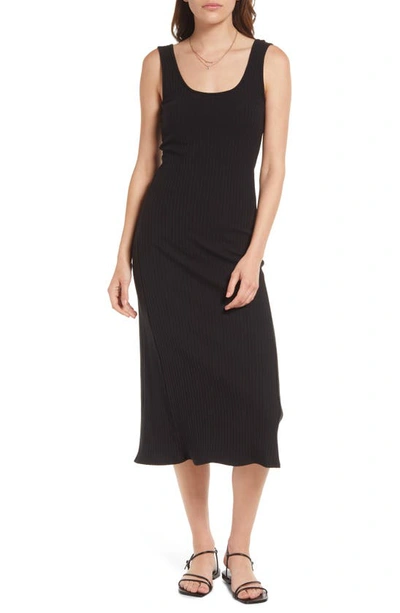midi black tank dress Soft Rib Tank Dress main image 1
