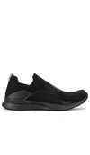 Apl Athletic Propulsion Labs Techloom Bliss Mesh And Neoprene Slip-on Sneakers In Black
