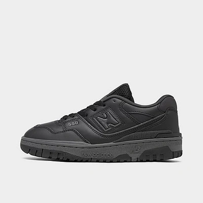 New Balance Big Kids' 550 Casual Shoes In Black/black