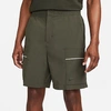 Nike Sportswear Style Essentials Men's Woven Utility Shorts In Sequoia/sail/ice Silver/sequoia