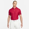 Nike Men's Dri-fit Adv Tiger Woods Floral Print Polo Shirt In Team Red/gym Red/black