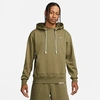 Nike Men's Standard Issue Dri-fit Pullover Basketball Hoodie In Medium Olive/pale Ivory