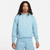 Nike Men's Standard Issue Dri-fit Pullover Basketball Hoodie In Worn Blue/heather/pale Ivory