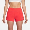 Nike Women's Eclipse Running Shorts In Light Crimson/reflective Silver