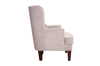 MOE'S HOME COLLECTION PRINCE ARM CHAIR GRAY VELVET