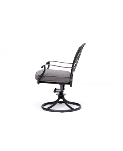 Agio Closeout! Vintage Ii Outdoor Swivel Chair With Outdura Cushions, Created For Macy's In Outdura Remy Graphite