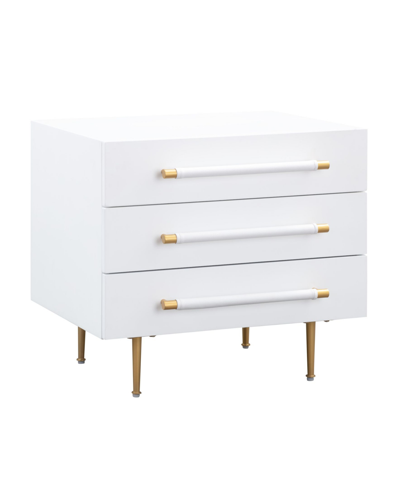 Tov Furniture Trident Nightstand In White