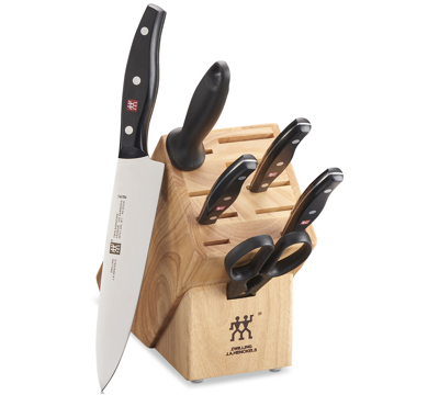 ZWILLING J.A. HENCKELS TWIN SIGNATURE 7 PIECE KITCHEN CUTLERY KNIFE BLOCK SET