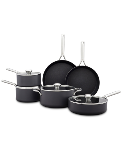 Oxo Pro Ceramic Nonstick 10pc Cookware Set In Black