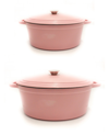 BERGHOFF NEO CAST IRON STOCKPOT AND COVERED DUTCH OVENS, SET OF 2