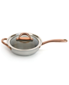 BERGHOFF OURO COVERED DEEP SKILLET WITH GLASS LID, 10"