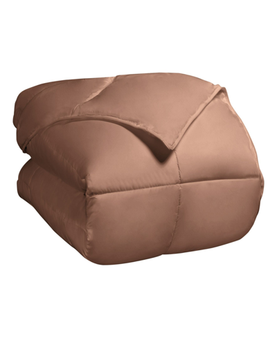 Superior All-season Reversible Down Alternative Blanket In Camel