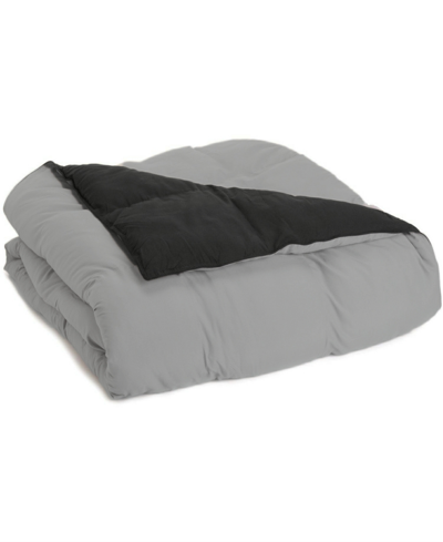 Superior All Season Reversible Comforter, Full/queen In Black-grey