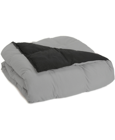 Superior All Season Reversible Comforter, King In Black-grey