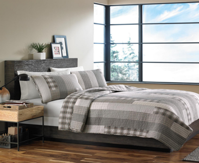 Eddie Bauer Fairview Quilt Set In Grey