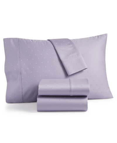Aq Textiles Bergen House Diamond Dot Extra Deep Pocket 100% Certified Egyptian Cotton 1000 Thread Count 4 Pc. Sh In Lavender