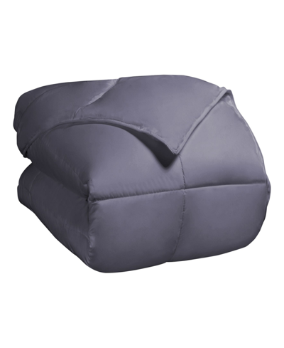 Superior All Season Down Alternative Reversible Comforter, King In Silver
