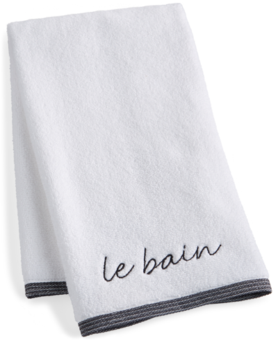 Charter Club Le Bain Hand Towel, 16" X 30", Created For Macy's In Black