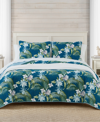 TOMMY BAHAMA HOME SOUTHERN BREEZE REVERSIBLE 3 PIECE QUILT SET, FULL/QUEEN