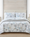 TOMMY BAHAMA HOME BEACH BLISS REVERSIBLE 3 PIECE QUILT SET, FULL/QUEEN
