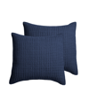 Levtex Mills Waffle Euro Sham - Set Of 2 In Navy