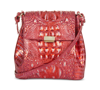 Brahmin Melbourne Margo Embossed Leather Crossbody In Red