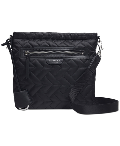 Radley London Women's Finsbury Park Geo Dog Jacquard Small Ziptop Crossbody Bag In Black