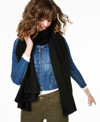 Charter Club 100% Cashmere Oversized Scarf, Created For Macy's In Classic Black