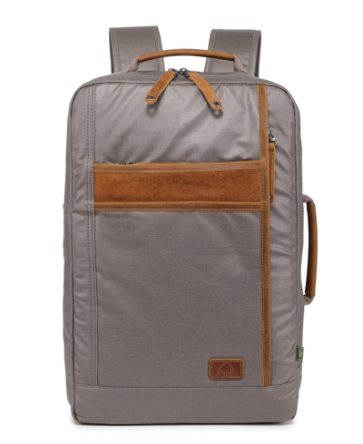 Tsd Brand Madrone Coated Canvas Backpack In Gray