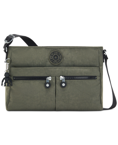 Kipling New Angie Handbag In Green Moss