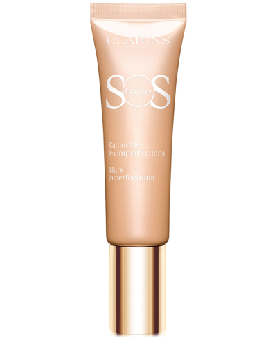 Clarins Sos Primer Blurring Colour-correcting Primer In Peach