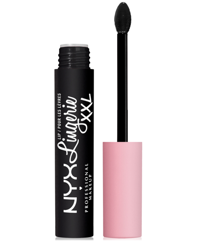 Nyx Professional Makeup Lip Lingerie Xxl Long-lasting Matte Liquid Lipstick In Naughty Noir