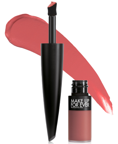 Make Up For Ever Rouge Artist For Ever Matte 24hr Power Last Liquid Lipstick In Rose Now And Always