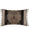 J Queen New York Bradshaw Boudoir Decorative Pillow, 21" X 15" In Black