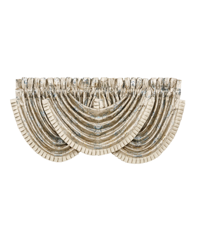 J Queen New York Jacqueline Waterfall Window Valance Bedding In Ivory