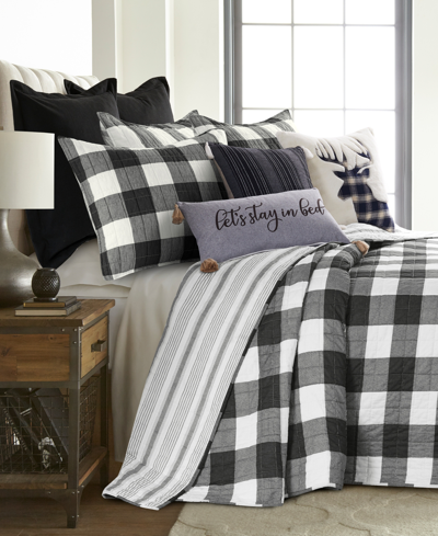 Levtex Camden Buffalo Check 2-pc. Bedspread Set, Twin In Black