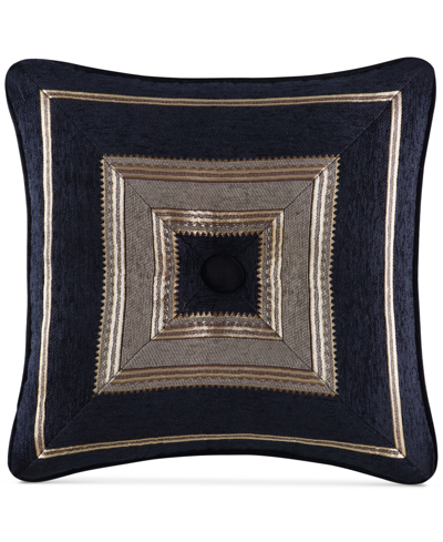 J Queen New York Bradshaw Decorative Pillow, 18" X 18" In Black