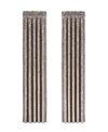 J Queen New York Sicily Window Panel Pair, 50" X 84" In Pearl
