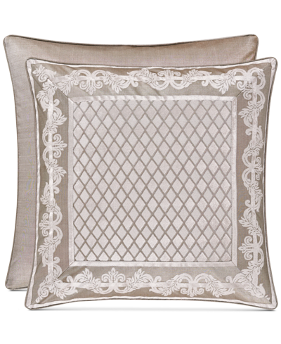 J Queen New York Bel Air Tufted Chenille Sham, European In Sand