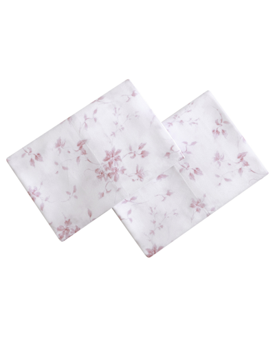 Laura Ashley Garden Muse Pillowcase Pair, Standard In Tea Rose